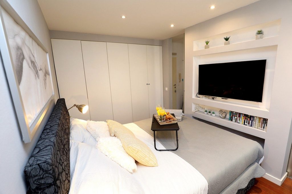 room, bed, indoors